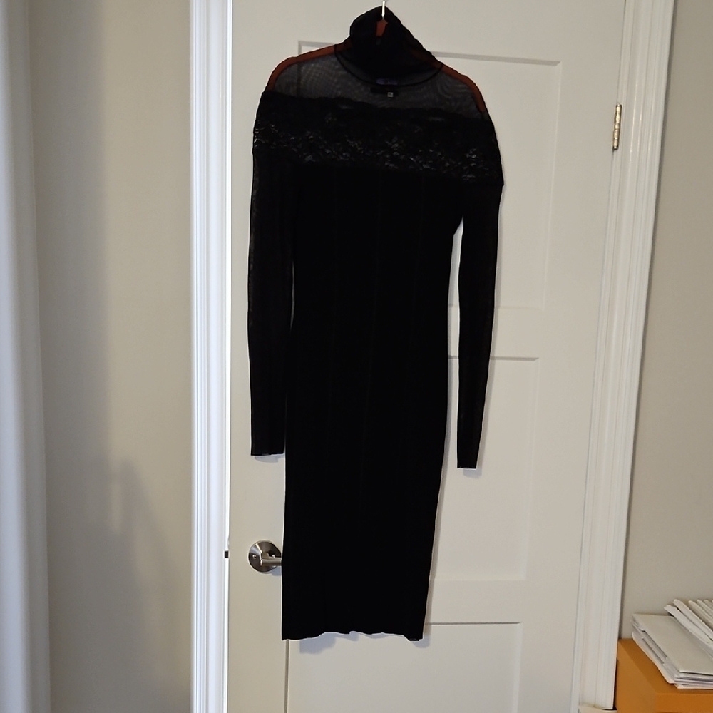 Elegant Black Lace Dress